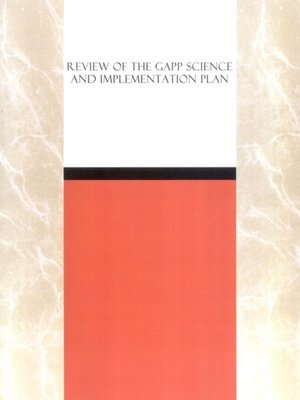 cover image of Review of the GAPP Science and Implementation Plan